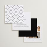 "Symphony" - Wedding Invitations in Pearl by Jackie Mangiolino - Back of Card Options