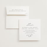 "Symphony" - Wedding Invitations in Pearl by Jackie Mangiolino - Invitation with Envelope