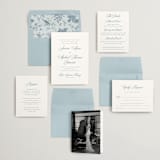 "Empire" - Wedding Invitations in Dusty Blue by Jennifer Postorino - Invitation Suite