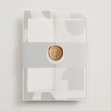 "Modern Marriage" - Wedding Invitations in Cream by cyrille gulassa - Assembled with Vellum Wrap and Wax Seal