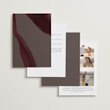 "Garnet" - Wedding Invitations in Walnut by Olivia Kanaley Inman - Back of Card Options