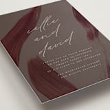 "Garnet" - Wedding Invitations in Walnut by Olivia Kanaley Inman - Detail
