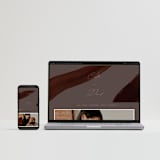 "Garnet" - Wedding Invitations in Walnut by Olivia Kanaley Inman - FREE Wedding Website