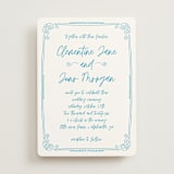 "darby" - Wedding Invitations in Azure by Kelly Watkins - Front