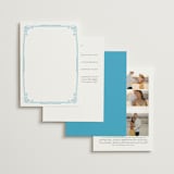 "darby" - Wedding Invitations in Azure by Kelly Watkins - Back of Card Options