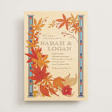 "Fall in Love" - Wedding Invitations in Autumn by Morgan Ramberg - Front