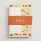 "Fall in Love" - Wedding Invitations in Autumn by Morgan Ramberg - Assembled with Belly Band