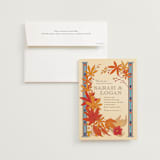 "Fall in Love" - Wedding Invitations in Autumn by Morgan Ramberg - Invitation with Envelope