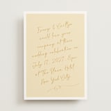 "Ink scribble" - Wedding Invitations in Honey by Adelyn T. - Front