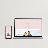 "Ink scribble" - Wedding Invitations in Rosebud by Adelyn T. - FREE Wedding Website