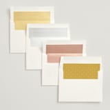 "Ink scribble" - Wedding Invitations in Honey by Adelyn T. - Envelope Liner Options