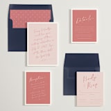 "Ink scribble" - Wedding Invitations in Rosebud by Adelyn T. - Invitation Suite