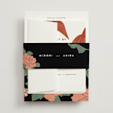 "Kota" - Wedding Invitations in Onyx by Nazia Hyder - Assembled with Belly Band