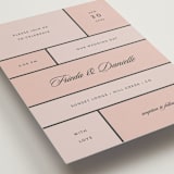 "Modern Squares" - Wedding Invitations in Flamingo by FRANI - Detail