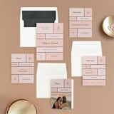 "Modern Squares" - Wedding Invitations in Flamingo by FRANI - Invitation Suite