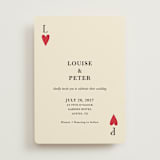 "Red Hearts" - Wedding Invitations in Champagne by Helena Vitto - Front