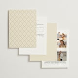 "Red Hearts" - Wedding Invitations in Champagne by Helena Vitto - Back of Card Options