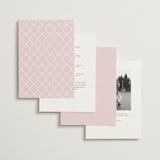 "Red Hearts" - Wedding Invitations in Dusty Rose by Helena Vitto - Back of Card Options
