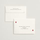 "Red Hearts" - Wedding Invitations in Champagne by Helena Vitto - FREE Recipient Addressing