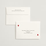 "Red Hearts" - Wedding Invitations in Dusty Rose by Helena Vitto - FREE Recipient Addressing