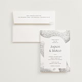 "Forever" - Wedding Invitations in Ink by Blustery August - Invitation with Envelope