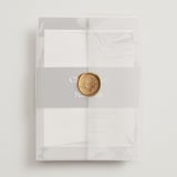 "marbled agate" - Wedding Invitations in Iron by Kimberley Henze - Assembled with Vellum Wrap and Wax Seal