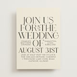 "Floral Emblem" - Wedding Invitations in Cream by Baumbirdy - Front