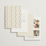 "Floral Emblem" - Wedding Invitations in Cream by Baumbirdy - Back of Card Options