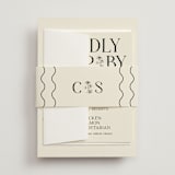 "Floral Emblem" - Wedding Invitations in Cream by Baumbirdy - Assembled with Belly Band