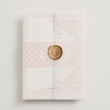 "Bubblegum" - Wedding Invitations in Candy by Catherine Culvenor - Assembled with Vellum Wrap and Wax Seal
