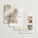 "Organic Elegance" - Wedding Invitations in Sand by Carrie Moradi - Back of Card Options