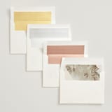 "Organic Elegance" - Wedding Invitations in Sand by Carrie Moradi - Envelope Liner Options