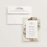 "Organic Elegance" - Wedding Invitations in Sand by Carrie Moradi - Invitation with Envelope