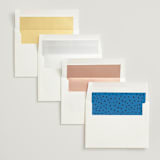"Swirl Frame" - Wedding Invitations in Cobalt by mo kelley - Envelope Liner Options