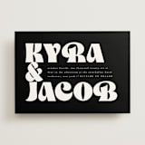 "boba" - Wedding Invitations in Onyx by Up Up Creative - Front