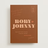 "Rory" - Wedding Invitations in Rust by Alaina Cherup - Front