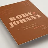 "Rory" - Wedding Invitations in Rust by Alaina Cherup - Detail