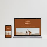 "Rory" - Wedding Invitations in Rust by Alaina Cherup - FREE Wedding Website