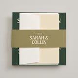 "Bridal Bouquet" - Wedding Invitations in Verde by Kindred Fields - Assembled with Belly Band