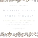 "Rocky Seaside Frame" - Wedding Invitations in Ocean by Shiny Penny Studio - Detail