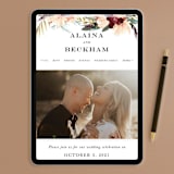 "rustic florals" - Wedding Invitations in Garden by Kate Ahn - FREE Wedding Website