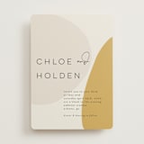 "Organic shapes" - Wedding Invitations in Mustard by Morgan Kendall - Front
