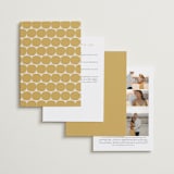 "Organic shapes" - Wedding Invitations in Mustard by Morgan Kendall - Back of Card
