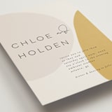 "Organic shapes" - Wedding Invitations in Mustard by Morgan Kendall - Close-Up