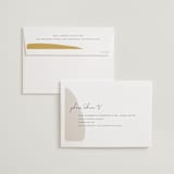 "Organic shapes" - Wedding Invitations in Mustard by Morgan Kendall - FREE Recipient Addressing
