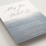 "Romantic Watercolor" - Wedding Invitations in Mist by Sparkvites - Close-Up
