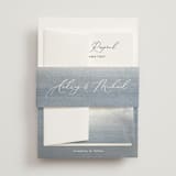 "Romantic Watercolor" - Wedding Invitations in Mist by Sparkvites - Assembled