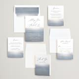 "Romantic Watercolor" - Wedding Invitations in Mist by Sparkvites - Invitation Suite