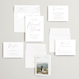 "Ethereal Names" - Wedding Invitations in Plum by Carolyn MacLaren - Invitation Suite