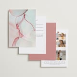 "opalescent" - Wedding Invitations in Chalcedony by Erin Deegan - Back of Card